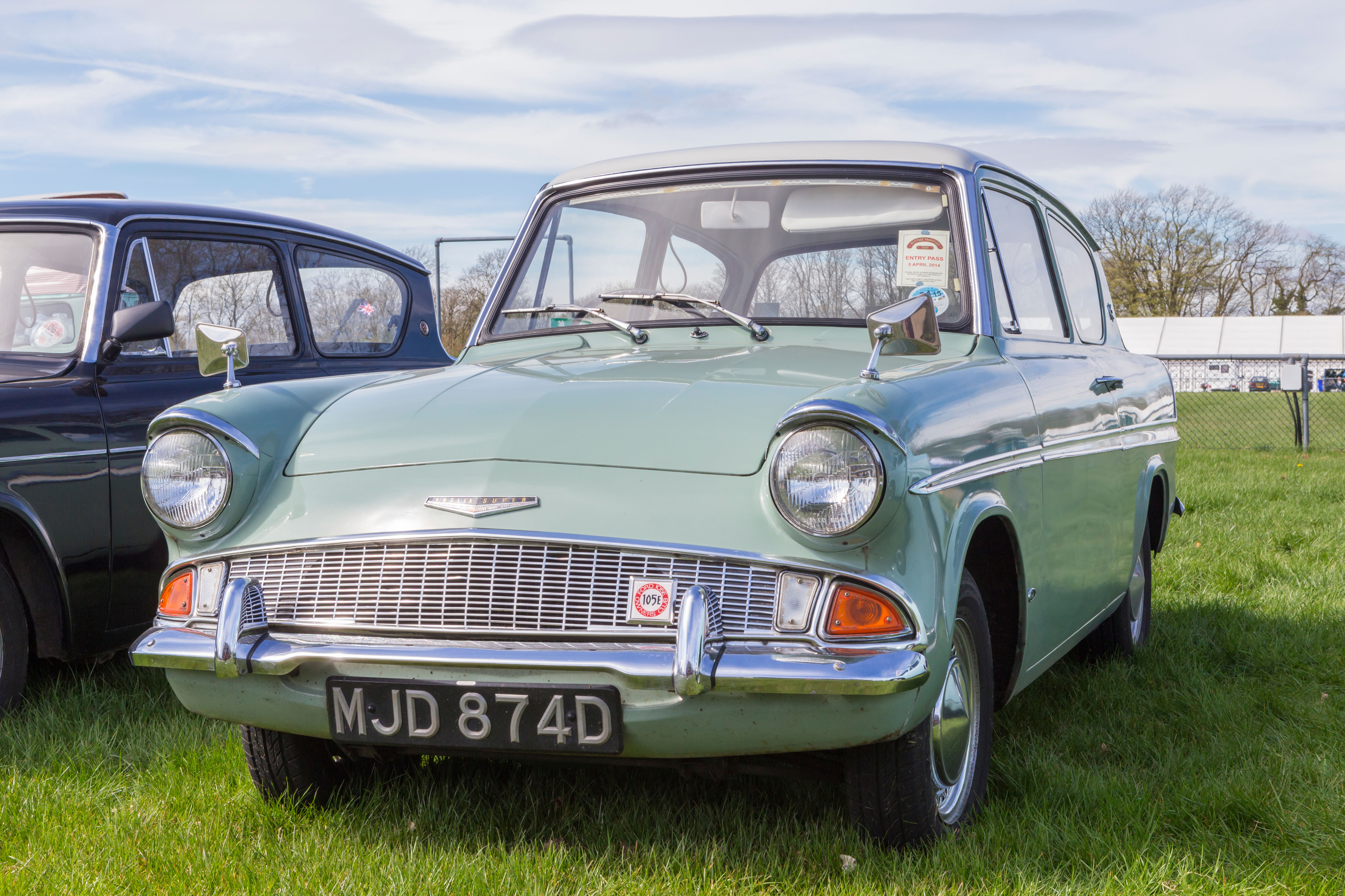 He bought a Ford Anglia aged 15 but never got to drive it (stock image)