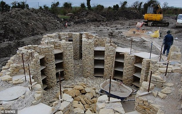 Construction of All Cannings back in 2014, When full it contains around 600 cremated remains