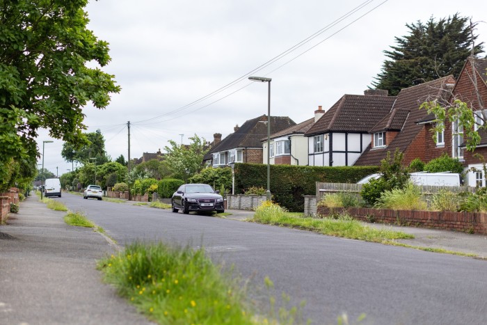 A residential street in Hinchley Wood, near Esher