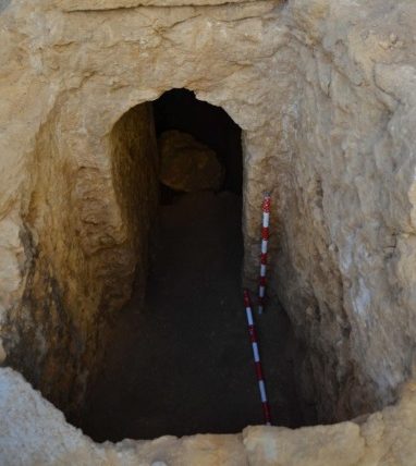 The entrance to the tomb in Carmona, Spain