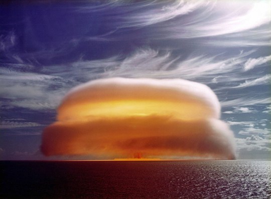 French nuclear test in the South Pacific