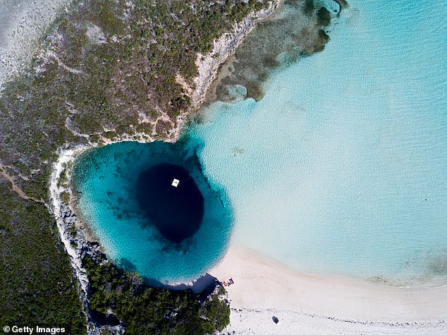 Dean's Blue Hole is the third deepest ocean sinkhole in the world, measuring 663 feet deep