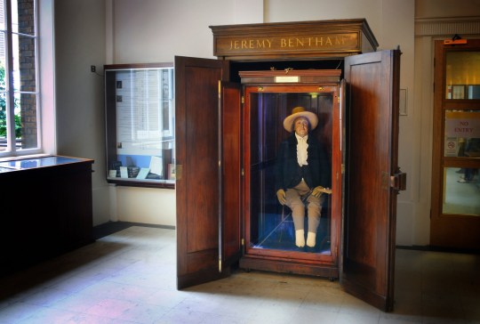 Jeremy Bentham's Auto-Icon remains on display in the halls of UCL