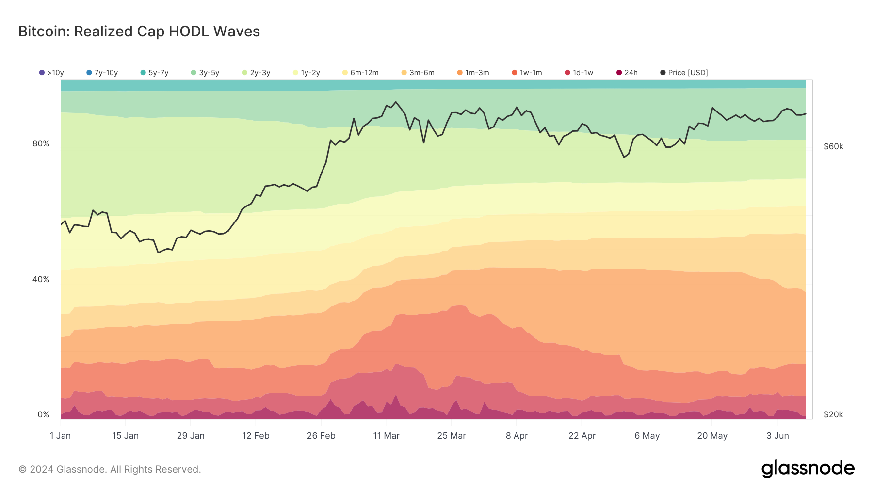 Realized Cap HODL Waves: (Source: Glassnode)