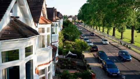 A street of semi-detached houses in Lambeth, south London