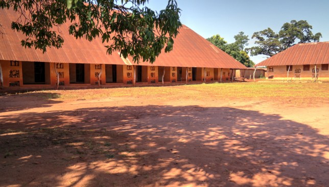 View to Royal Palaces of Abomey of Fon people in Benin