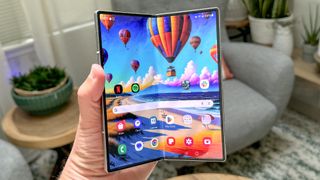 Galaxy Z Fold 6 shown in hand