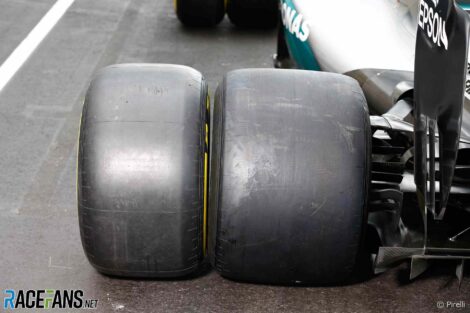 2016 and 2017 tyres compared