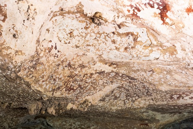 The cave in which the painting was found