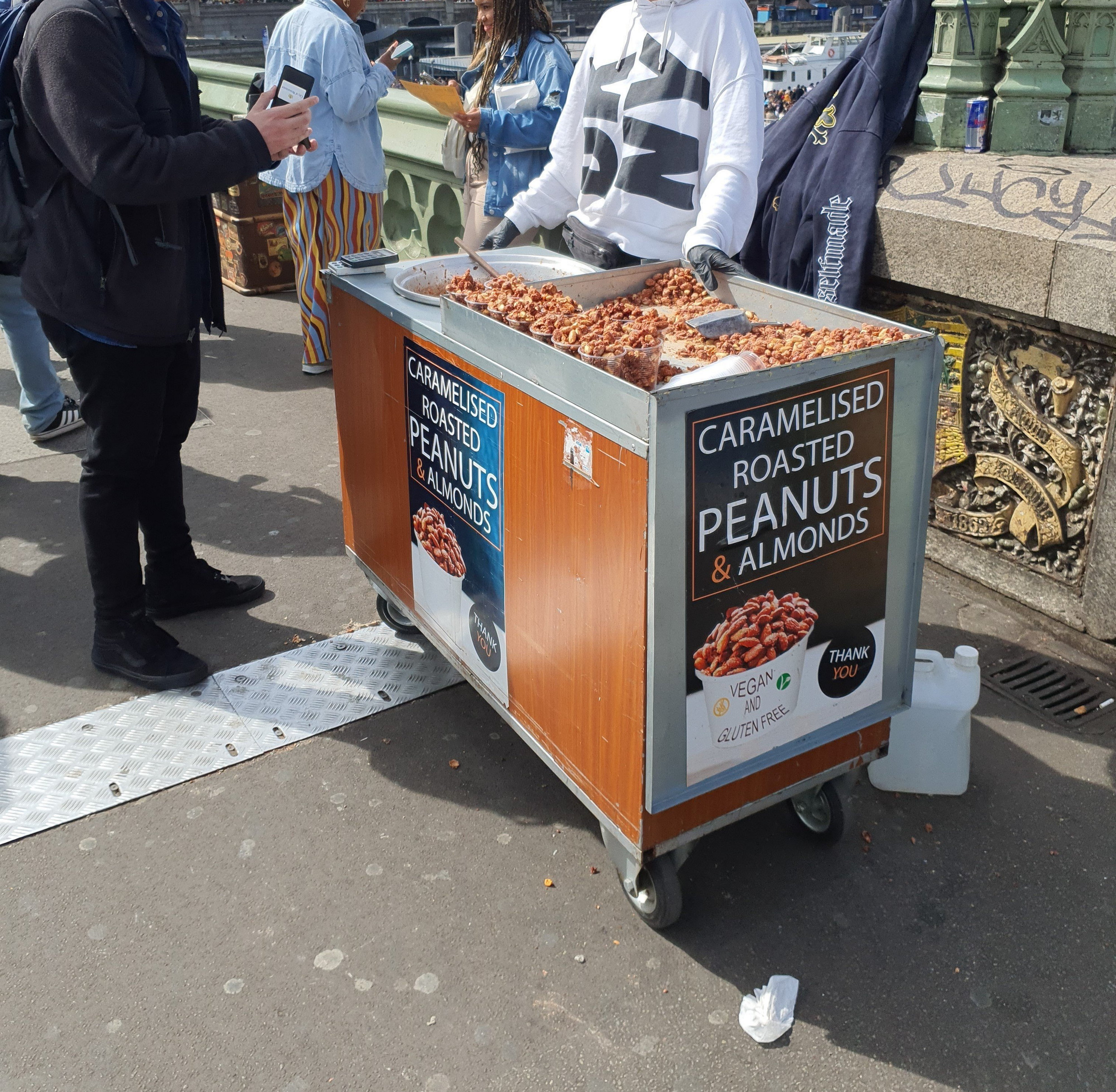 Even a peanut-selling stand was seized