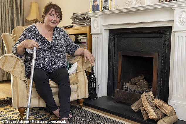 Struggle: Linda Kendall, a 76-year-old widow from Rayleigh in Essex, feels she has been picked on unfairly by the Chancellor and will face major difficulties to keep warm