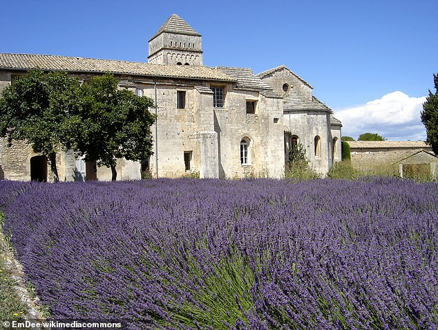 Van Gogh voluntarily admitted himself to the Saint-Paul-de-Mausole lunatic asylum in May 1889, housed in a former monastery (pictured)in the south of France