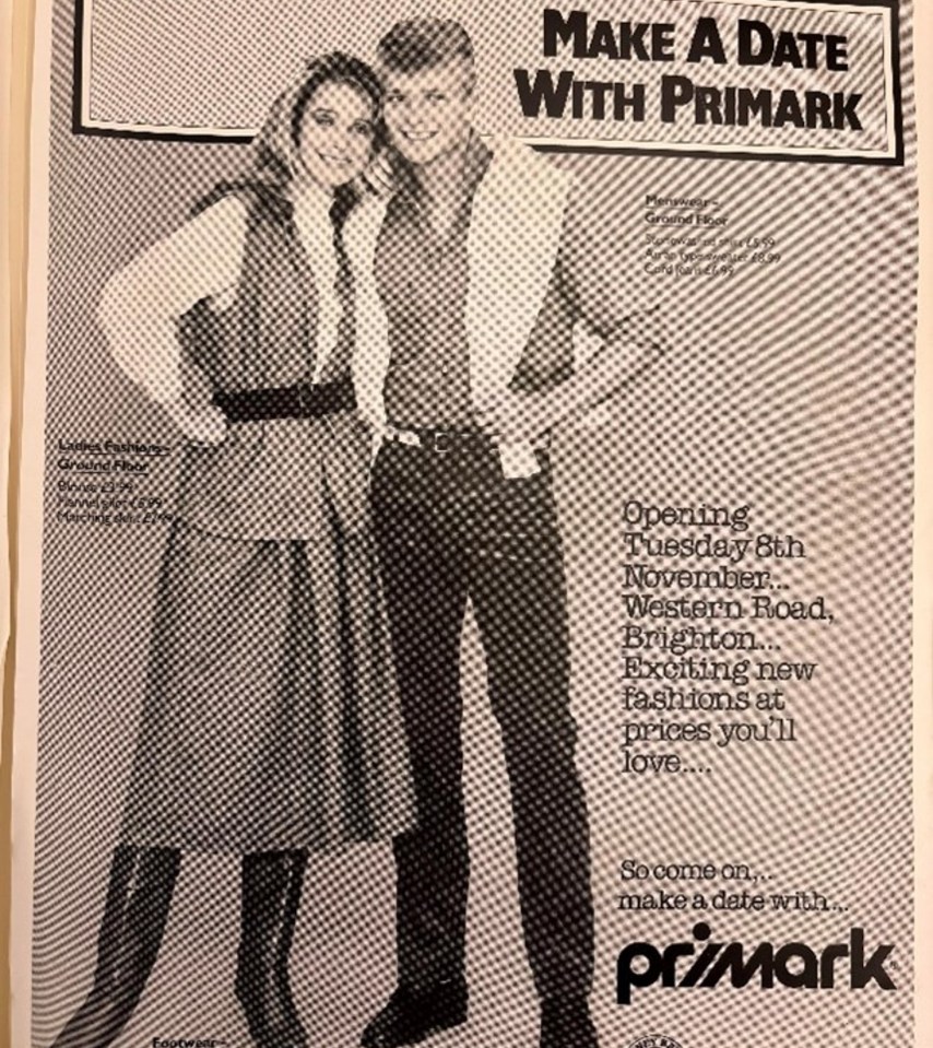 The first store was in Derby and in 1974 Primark sold blouses for 99p and socks for 23p