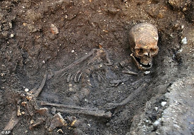 The project wouldn't have been possible without the discovery of Richard III's remains in a Leicester car park back in 2012 (pictured)