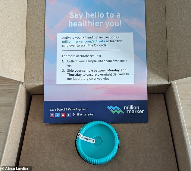 The DailyMail.com Health team sent urine samples to the company Million Marker to be tested for levels of forever chemicals