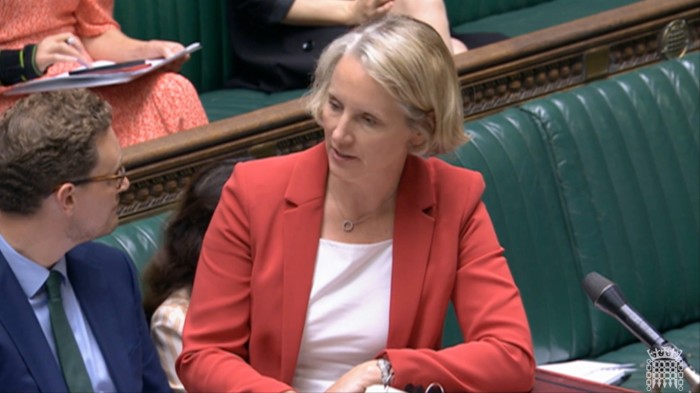 Emma Reynolds speaking in the House of Commons earlier in the week