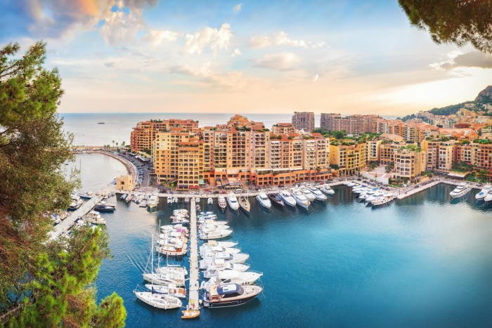 Boats in the harbour at Monaco