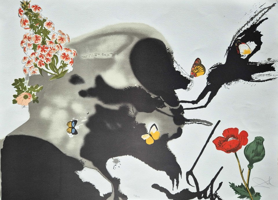 A signed Salvador Dali limited edition lithograph sold for £1,300