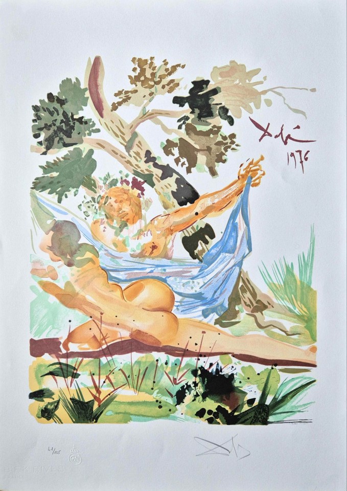 Signed Salvador Dali limited edition lithograph sold for £4,900