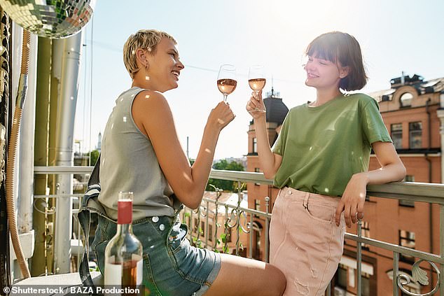 The results revealed that the women were more likely to buy wines with feminine labels than those with masculine ones (stock image)