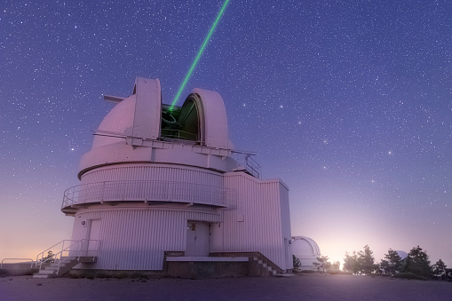 Calar Alto Observatory Telescope By Night