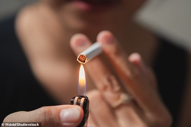 From lung cancer to heart disease and chronic bronchitis, it's fair to say the lethal effects of smoking cigarettes are well documented (file photo)