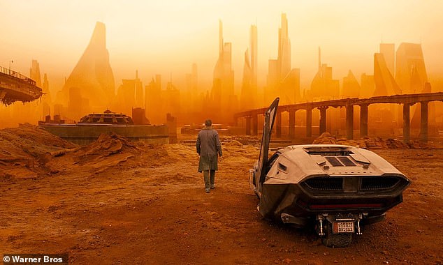 Alcom Entertainment, the makers of Blade Runner 2049, says that they had specifically rejected a request to use images from the film (pictured) earlier that day. They accuse Telsa of using AI-generated images for 'false endorsement'