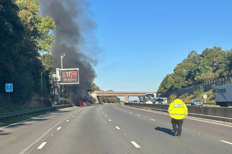 The drivers had been caught filming an accident on the M6