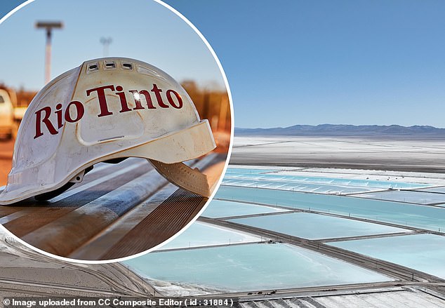 Takeover offer: Rio Tinto has agreed to acquire Arcadium Lithium in a $6.7billion deal that will make it the world's largest lithium producer