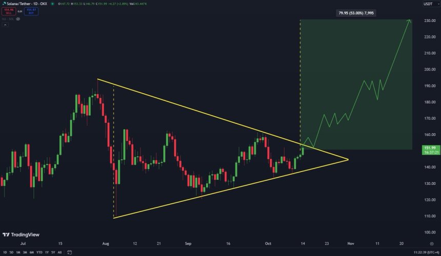 Solana testing bullish pattern resistance 