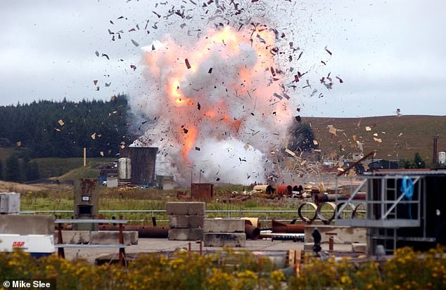 In 2005, to mark the 400th anniversary of the Gunpowder Plot, a full-size replica of the House of Lords was built and destroyed with barrels of gunpowder at RAF Spadeadam in Cumbria, England