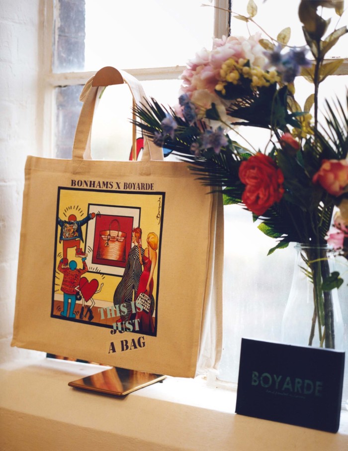 A Bonhams x Boyarde tote bag