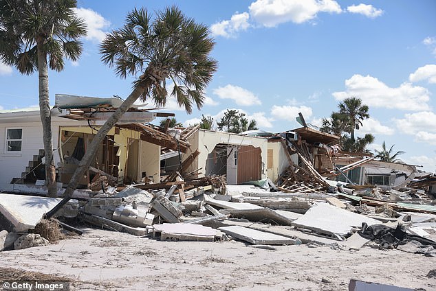 Hurricane Milton unleashed rare tornadoes through Florida (pictured), leaving around 2.6 million Floridians without power. At least 32 Americans lost their lives during the storm