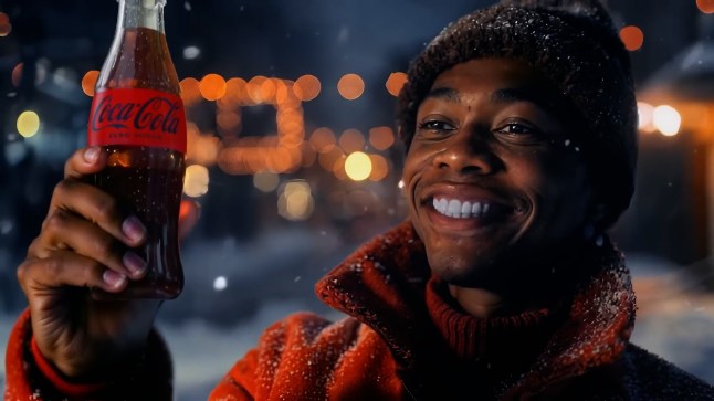 grabs - Coca-Cola issues iconic 'Holidays are Coming' Christmas advert using AI