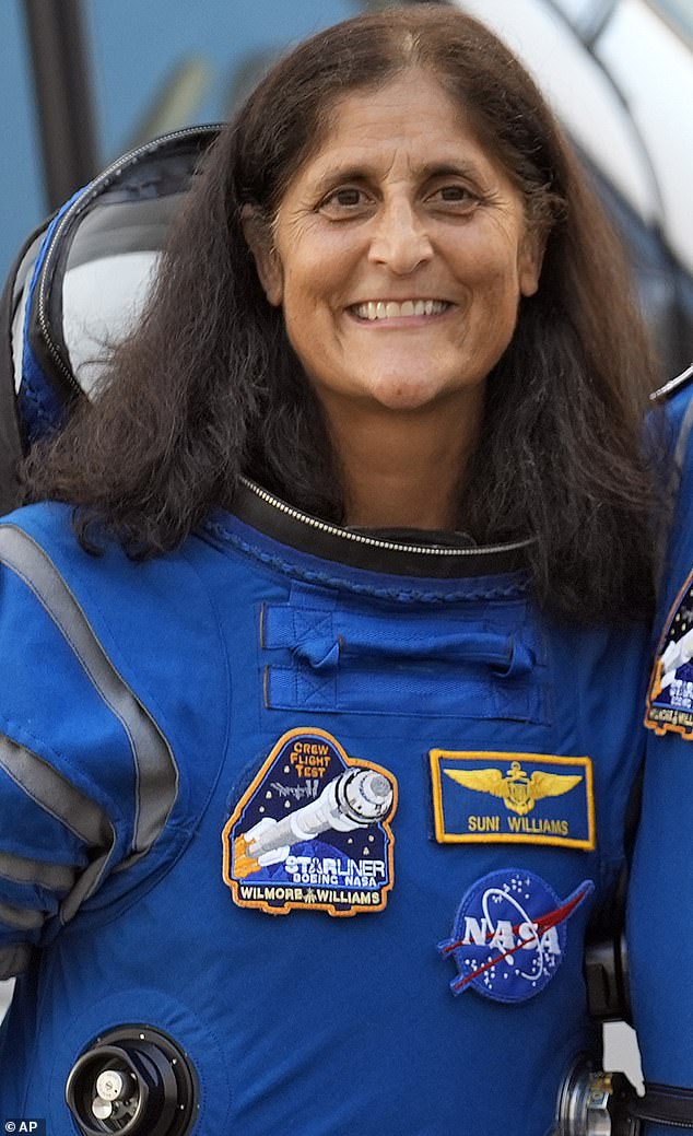 NASA astronauts Sunita Williams and Barry Wilmore on June 5, gearing up for the Starliner launch that would deliver them to the International Space Station