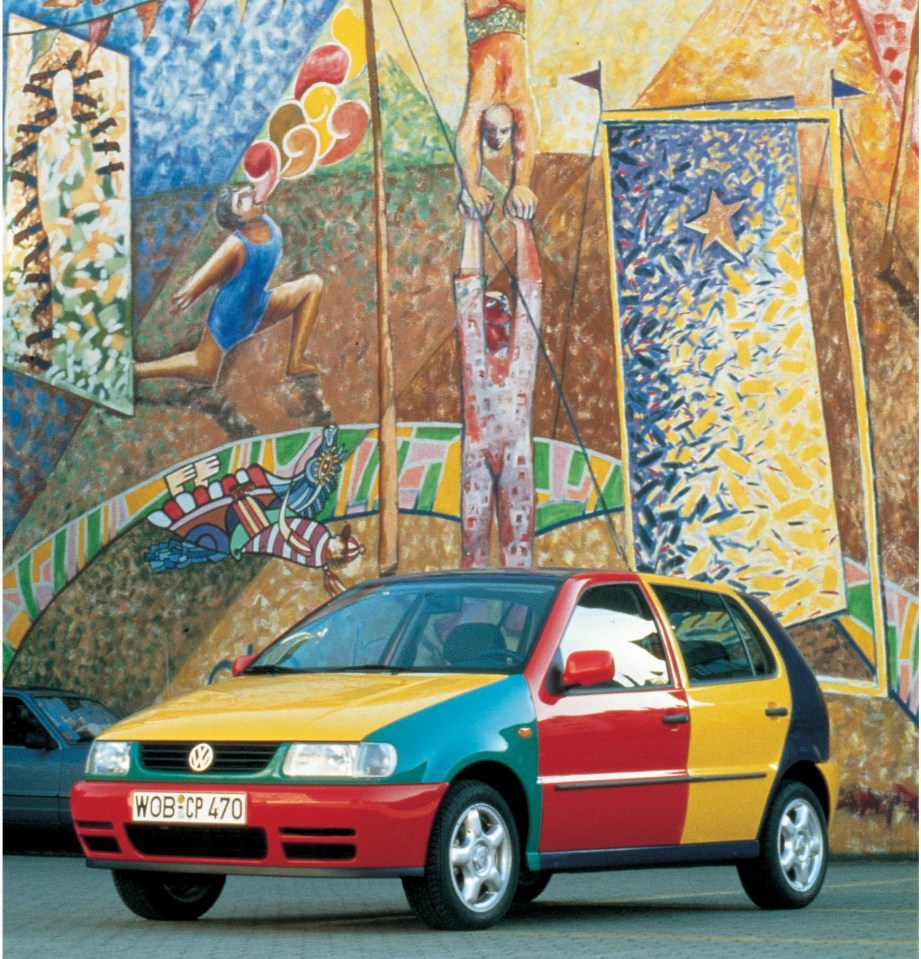 The Volkswagen Polo Harlequin was built to commemorate a Sixties Beetle ad