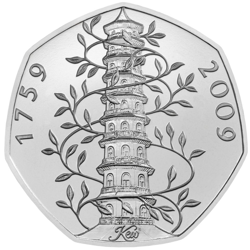 The Kew Gardens 50p is one of the rarest coins in circulation