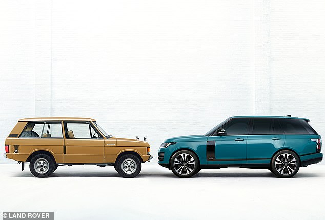 The 2020 Range Rover (right) is far bigger than the original from the 1970s (left). At 5,052mm the new Range Rover is just one of many luxury cars too big for parking spaces today