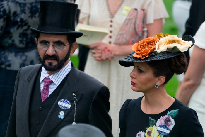 Mohammed Bin Rashid Al Maktoum with his then wife Princess Haya in 2013